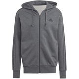 adidas Essentials French Terry 3-Streifen Kapuzenjacke Herren Grau-L