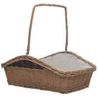 vidaXL Kaminholzkorb Weide 61,5 x 46,5 x 58 cm Braun
