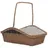 vidaXL Kaminholzkorb Weide 61,5 x 46,5 x 58 cm Braun