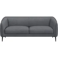 FLEXLUX 2,5-Sitzer Belle Designsofa, Couch, bequem durch Kaltschaum im Sitz, Skandinavisches Design, In hochwertiger Verarbeitung blau