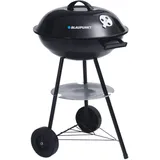 Holzkohlegrill auf Rollen Standgrill Grillwagen mit Unterem Regal Rundgrill