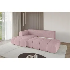 altdecor Ecksofa Cord 2-Sitzer Rosa
