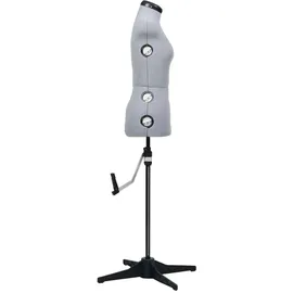 vidaXL Schneiderpuppe Verstellbar Weiblich Grau S Größe 33-40