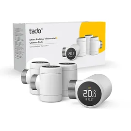 tado° TADO Quattro Pack X smartes Heizkörperthermostat, Weiß