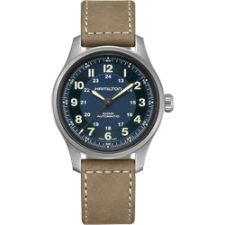 Hamilton Khaki Field Titanium Auto H70545540 - blau,braun - 42mm