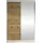 Mirjan24 Schiebetürenschrank Lino III 120 x 200 x 58 cm Braun/Weiß