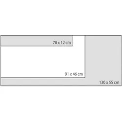 SIGEL Magnettafel Glas Beton GL148 910x460x15