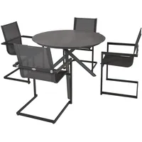 Garden Pleasure Gartenmöbel-Set 04 Sophia 5-teilig Anthrazit