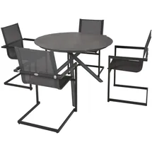 Garden Pleasure Gartenmöbel-Set 04 Sophia 5-teilig Anthrazit
