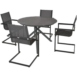 Garden Pleasure Gartenmöbel-Set 04 Sophia 5-teilig Anthrazit