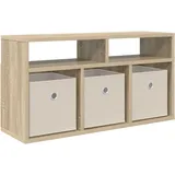 vidaXL Lowboard 72 x 22,5 x 38 cm Braun Holz