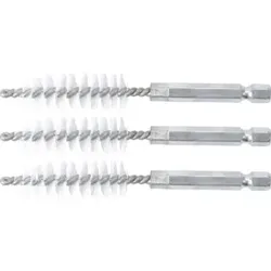 BGS Nylonbürste 14 mm Antrieb Außensechskant 6,3 mm (1/4 Zoll) 3 teilig