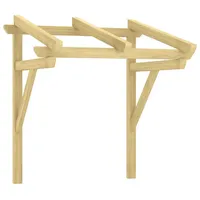 vidaXL Türvordach 100 x 100 x 80 cm braun