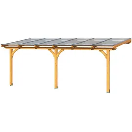 SKANHOLZ Terrassenüberdachung Rimini 648 x 350 cm nussbaum