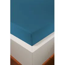 bellana Spannbettlaken Baumwolle-Jersey 70 x 140 - 90 x 200 - 140 x 200 - 180 x 200 cm blau
