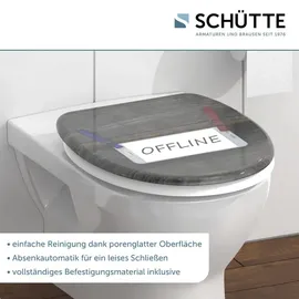 Schütte WC-Sitz Offline grau