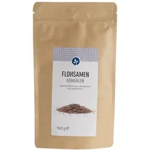 Flohsamen gemahlen Pulver