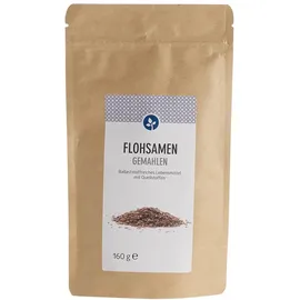 Flohsamen gemahlen Pulver