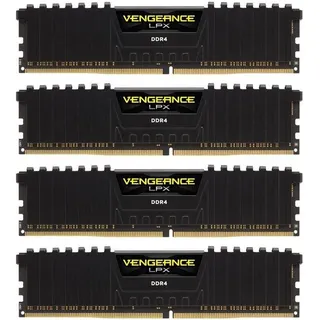 64 GB (4 x 16 GB) DDR4 2666 MHz CL16 (CMK64GX4M4A2666C16)