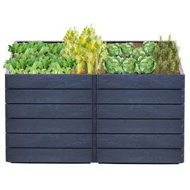 GARANTIA Hochbeet 2L Stone, inkl. FLORA, 160 x 80 x 75 cm