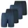 SCHIESSER Boxershorts unifarben Blau 4XL 4er Pack