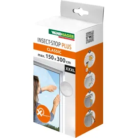 WINDHAGER Moskitonetz Standard für Fenster 150 x 300 cm Weiß