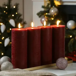 uYuni LED Kerzenset PIA 20 cm rot