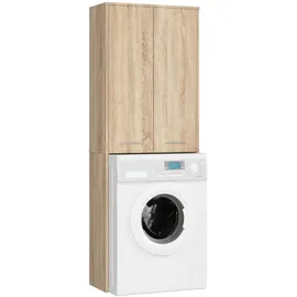 Akord Waschmaschinenschrank 64 x 30 x 180 cm Sonoma Eiche