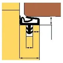 TRELLEBORG Zimmertürdichtung L3030 (TSP-Flex) 100 Stück