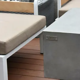 ELEMENTI Gas Feuerstelle Granvill Ø 152 cm Grau