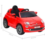 vidaXL Kinder-Elektroauto Fiat 500 Rot