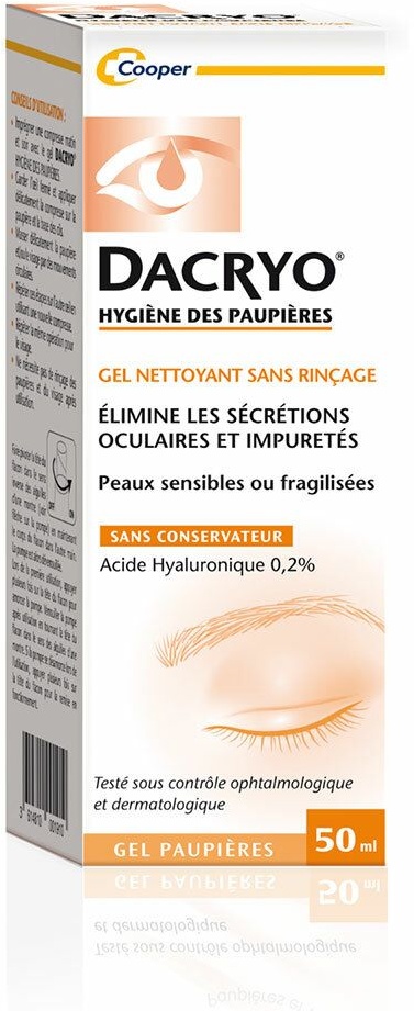 DACRYO HYGIENE DES PAUPIERES 50 ml gel(s)
