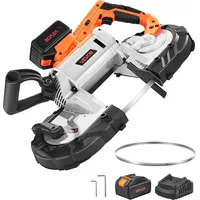 Vevor Akku-Bandsäge 20 V 127x115mm 4000 mAh + Ladegerät