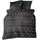 Leonado Vicenti Winter Bettwäsche Flausch Teddy Plüsch warme Cashmere Touch Coral Fleece 135x200 155x220 200x200 200x220 240x220, Farbe:Anthrazit Gestreift, Größe:155 x 220 cm