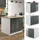 Vicco Kochinsel Fame-Line 90 x 82 x 82 cm Grün-Gold
