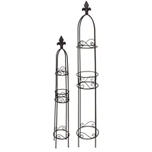 Hti-Living Rankgitter 2er Set  schwarz