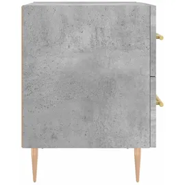 vidaXL Nachttisch Betongrau 40x35x47,5 cm Holzwerkstoff