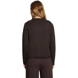 Cartoon Strickjacke Damen mit Fransen Braun 40