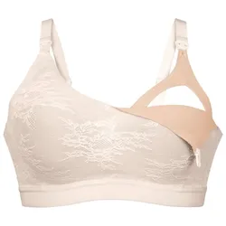 Anita Maternity Damen BH - Essentials Lace, Still-BH, herausnehmbare Cups, Spitze Creme XL