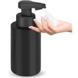 Phneems Seifenspender Automatisch Elektrische Seifenspender Sensor Mit Sensor Seifenspender Automatischer Schaum Soap Dispenser Automatic No Touch Schaumspender FüR Bad,KüChe,BüRo Schwarz