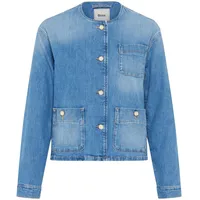 Brax Jeansjacke mit Rundhalsausschnitt Modell Paris Blau, 46