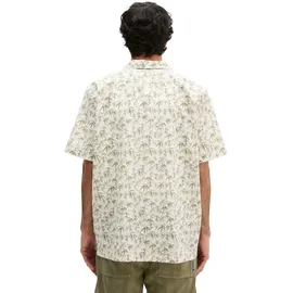 Marc O'Polo Kurzarmhemd mit sommerlichem Blattmotiv Beige XL