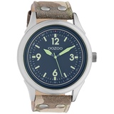 Oozoo Unisex Armbanduhr Timepieces Analog Leder camouflage braun UOC10353