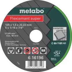 Metabo Flexiamant super 115x1,5x22,2 Keramik, Trennscheibe, gerade Ausführung