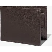 Timberland Mens Kennebunk Leather Large Bifold Wallet mulch OS