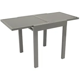 FRG Balkontisch 65-130 x 65 x 74 cm grau