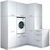 laundreezy Mehrzweckschrank-Set 186 x 238 x 68 cm Weiß