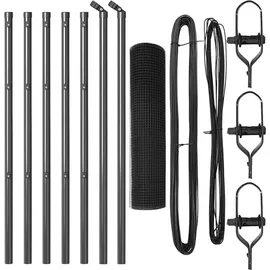 vidaXL Zaunpfosten 10 x 400 cm Grau/Stahl