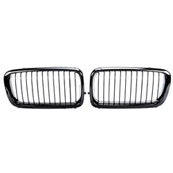 Set Kühlergrill Schwarz GLANZ Performance passt für BMW 7er E38 94-02