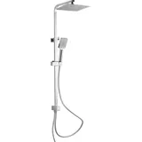 Schütte Silver Rain Duschset mit Regendusche Silber 150 cm